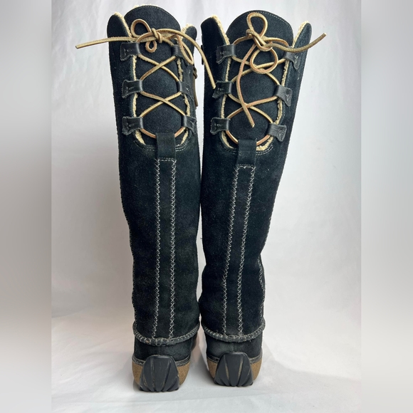 Timberland HOLLACE Shearling Moccasin Suede Boot US7M - Picture 4 of 7